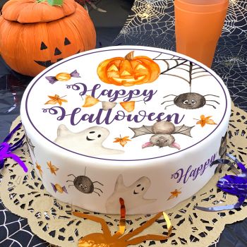 Kit deco de gâteau Halloween aquarelle