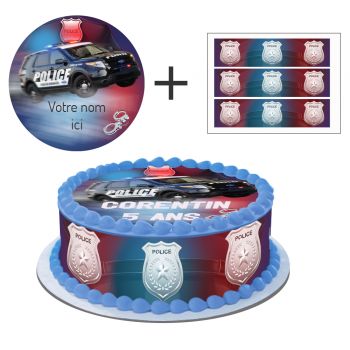 Kit deco gâteau personnalisé police