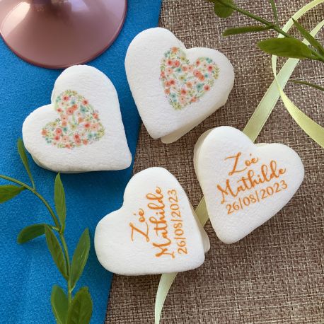 Guimilove personnalisés texte décor coeur fleuri