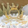 Cake topper personnalisé princesse gold