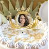 Cake topper personnalisé princesse gold