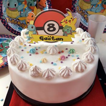 Cake topper personnalisé princesse pokemon