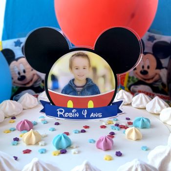 Cake topper personnalisé Mickey
