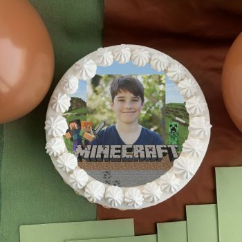 Kit deco gâteau personnalisé Minecraft