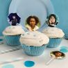 12 Cupcakes topper personnalisés rond multi-photos