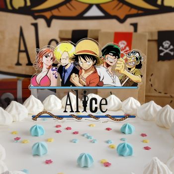 Cake topper personnalisé One Piece