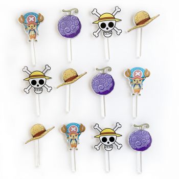 12 Cupcakes topper One Piece