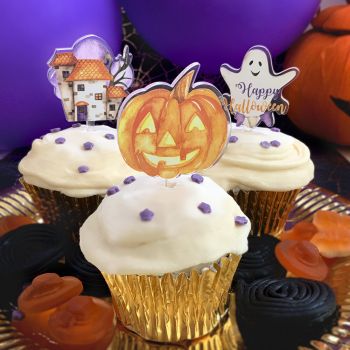 12 Cupcakes topper Halloween