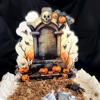 Cake topper Halloween Tombe Grand Format
