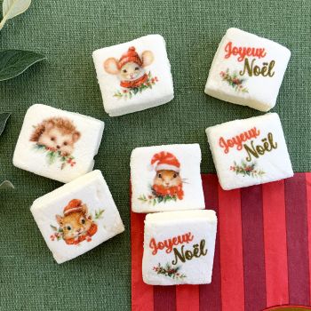 Mix marshmallow Guimize Annimaux de Noël carré