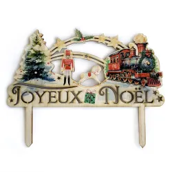 Cake topper pour buche Noël Grand format  