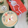 Etiquettes autocollantes décor Noël jouet 6cm
