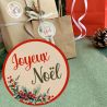 Etiquettes adhésives décor animaux de Noël 4cm