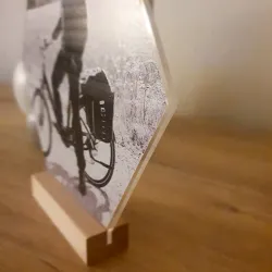 Cadre photo personnalisé hexagonal plexi 