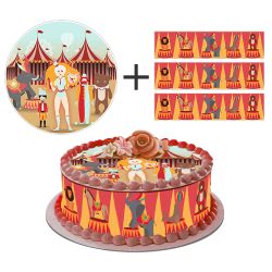 Kit deco de gâteau Cirque