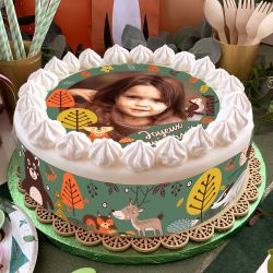 Kit deco gâteau personnalisé Animaux de la forêt