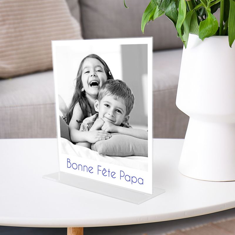 Cadre photo personnalisé plaque plexi 