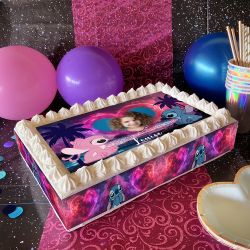 Kit deco gâteau Stitch Galaxy personnalisé A3