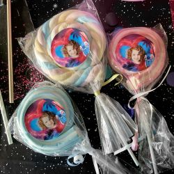 8 Sucettes marshmallow personnalisées Stitch Galaxy
