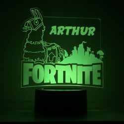 Lampe/veilleuse personnalisée arc en ciel Fortnite Lama