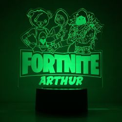 Lampe/veilleuse personnalisée arc en ciel Fortnite