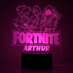 Lampe/veilleuse personnalisée arc en ciel Fortnite