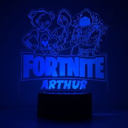 Lampe/veilleuse personnalisée arc en ciel Fortnite