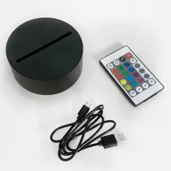 socle et et télécommande pour Lampe/veilleuse personnalisée
