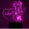 Lampe/veilleuse personnalisée arc en ciel Minnie