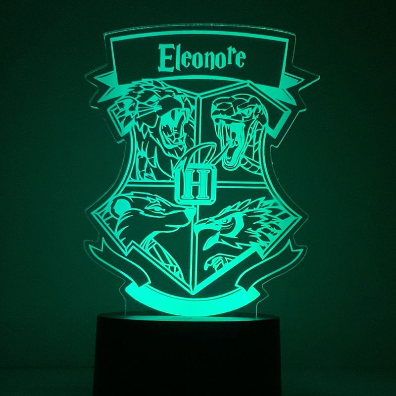 Lampe/veilleuse personnalisée harry potter blason