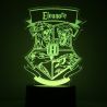 Lampe/veilleuse personnalisée harry potter blason