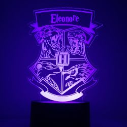 Lampe/veilleuse personnalisée harry potter blason