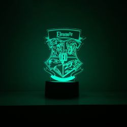 Lampe/veilleuse personnalisée  harry potter blason