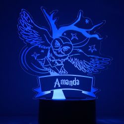 Lampe/veilleuse personnalisée Harry Potter chouette