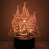 Lampe/veilleuse personnalisée arc en ciel Princesse chateau