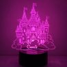 Lampe/veilleuse personnalisée arc en ciel Princesse chateau