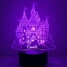 Lampe/veilleuse personnalisée arc en ciel Princesse chateau