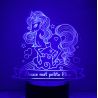 Lampe/veilleuse personnalisée arc en ciel licorne