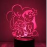 Lampe/veilleuse personnalisée arc en ciel Lilo et Stitch