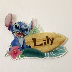 Plaque de porte personnalisée Stitch