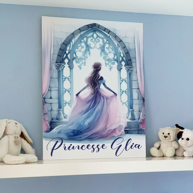 Tableau mural personnalisé princesse