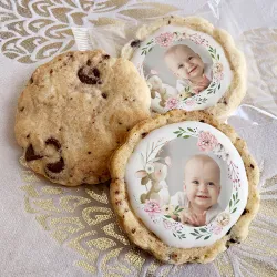 6 cookies personnalisés photo décor lapinou