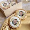 6 cookies personnalisés photo décor Happy birthday ballons