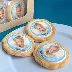 6 cookies personnalisés photo décor princesse cendrillon