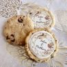 6 cookies personnalisés texte décor Boho