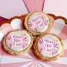 6 cookies personnalisés texte décor danse