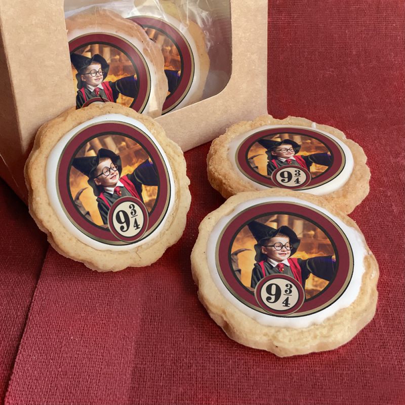 6 cookies personnalisés photo décor Harry Potter