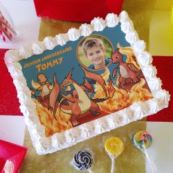 Feuille de sucre A4 personnalisé Dracaufeu