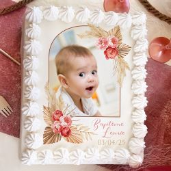 Feuille de sucre A4 personnalisé Roses vintages