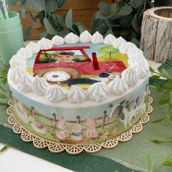Kit deco gâteau personnalisé La ferme